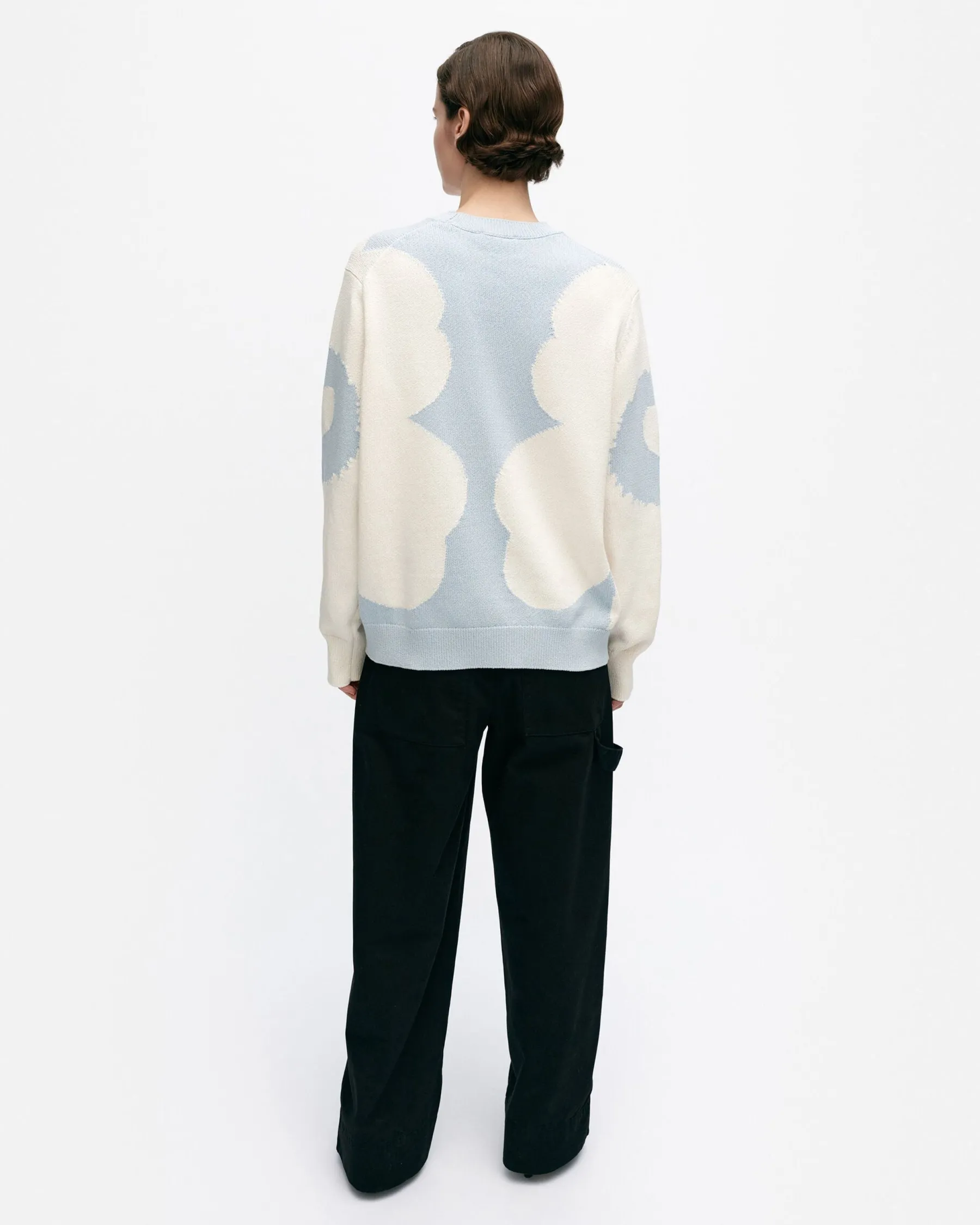 Unisex^Marimekko Arkki Heijastus Unikko Puuvillaneulepusero