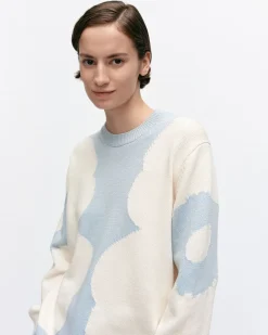 Unisex^Marimekko Arkki Heijastus Unikko Puuvillaneulepusero