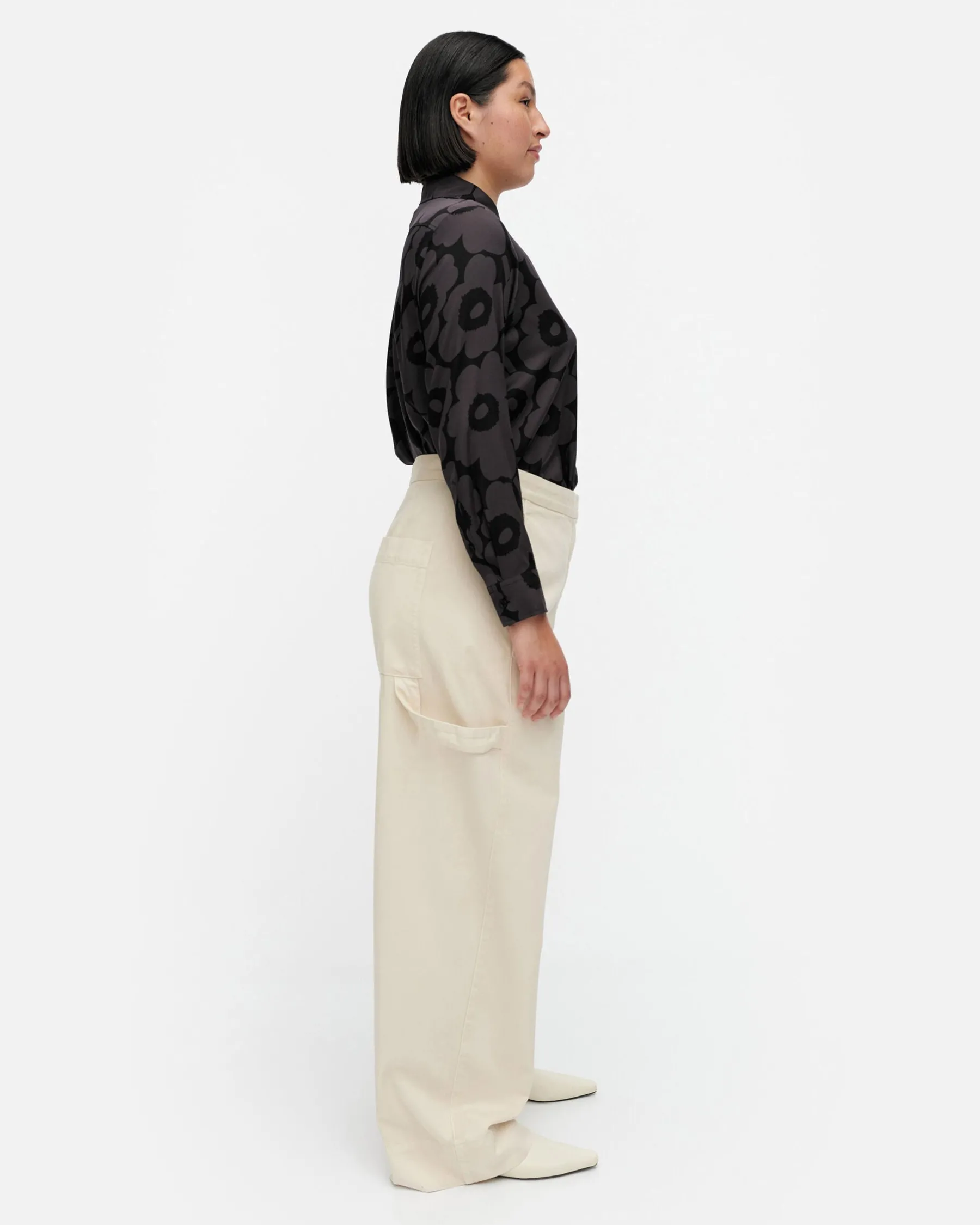 Housut^Marimekko Funktio Solid Puuvillahousut
