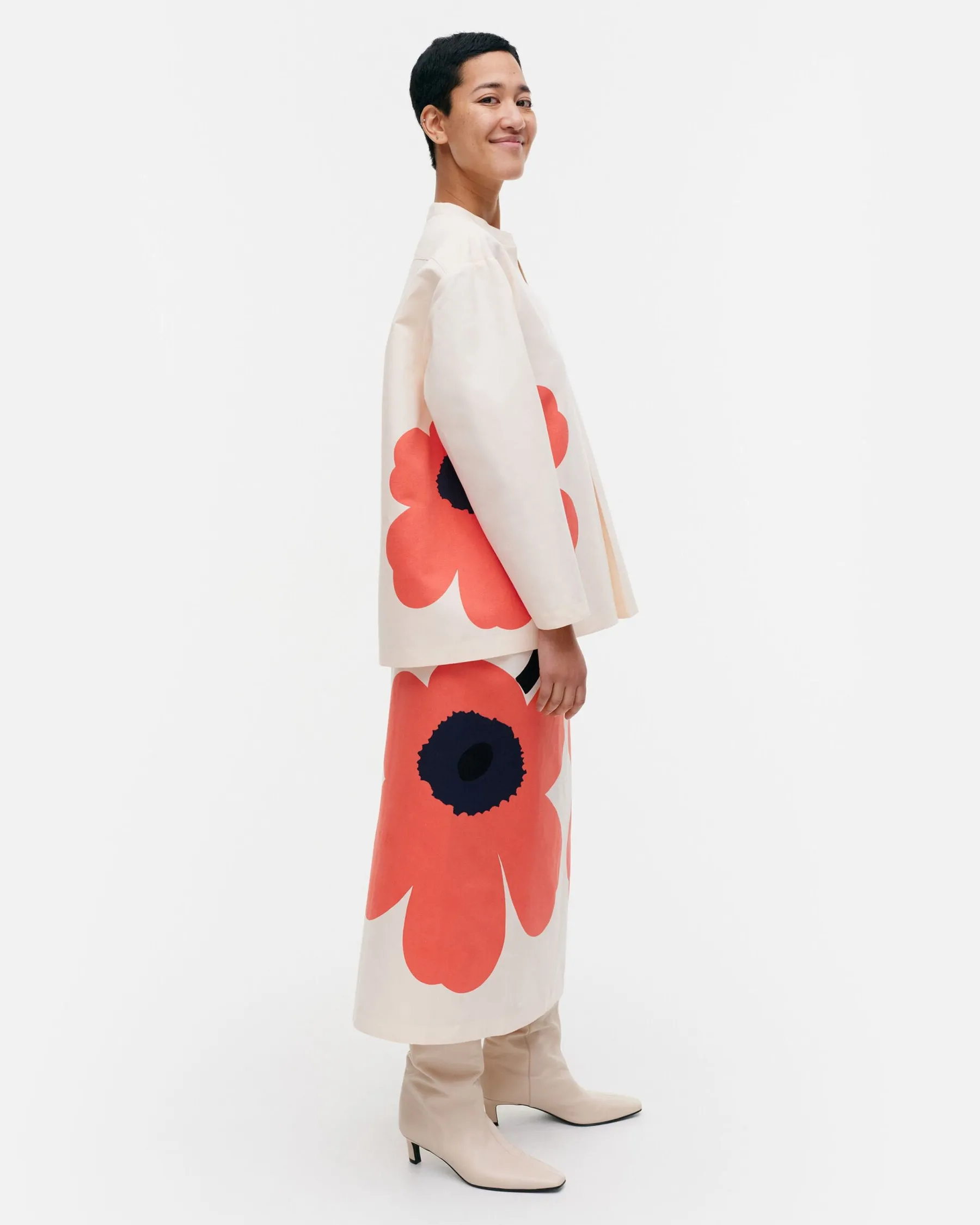 Paidat Ja Tunikat^Marimekko Kerran Heijastus Unikko Puuvillapellavapaita