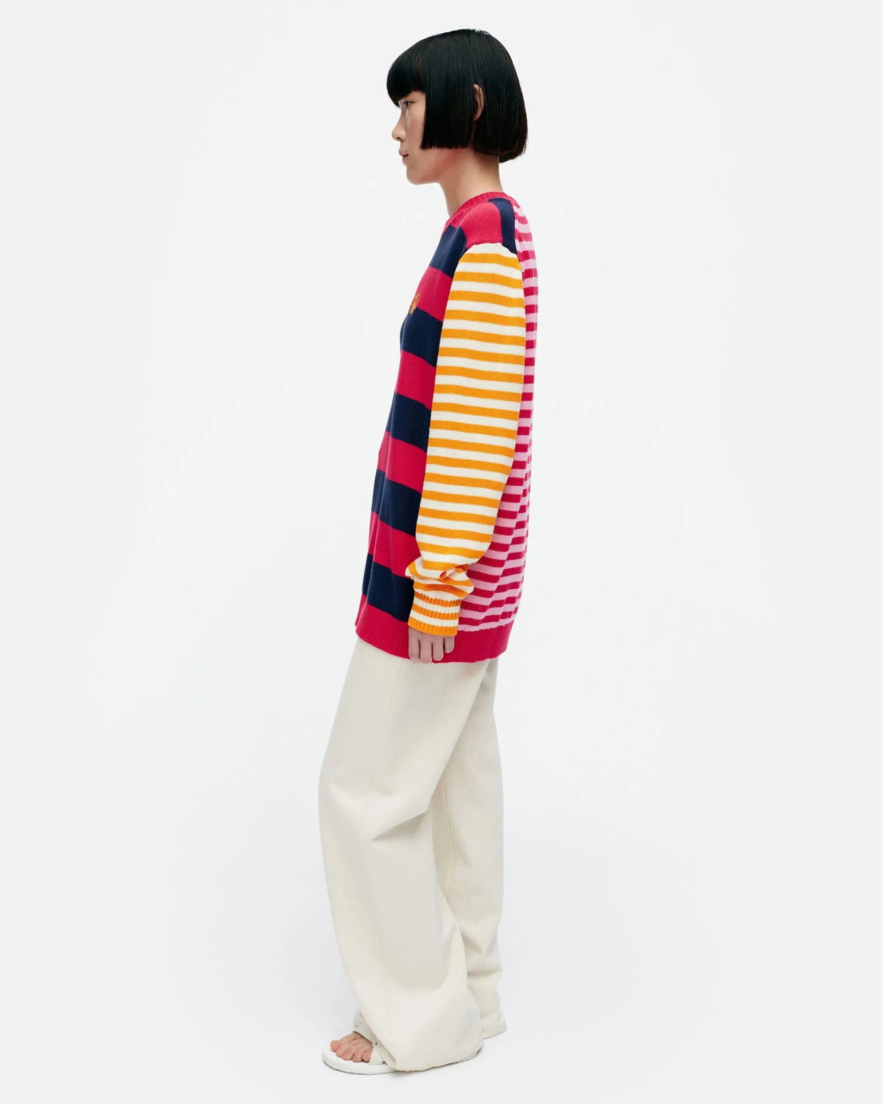 Unisex^Marimekko Kioski Kesu00E4Koju Maalis Patja Puuvillaneulepaita