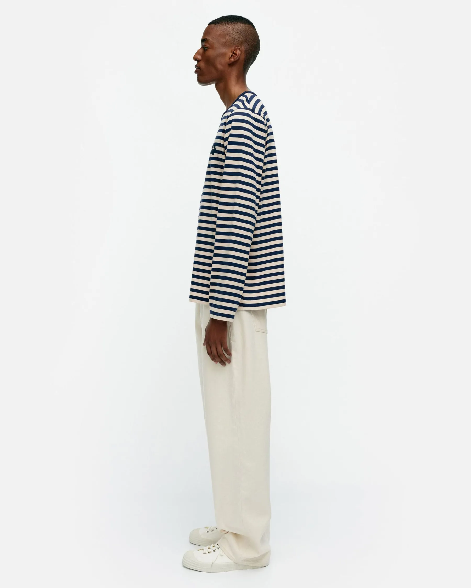 Paidat Ja Tunikat^Marimekko Kioski Tasaraita Men Longsleeve Trikoopaita