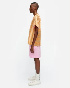 Unisex^Marimekko Kioski Tasaraita Men Shortsleeve T-Paita