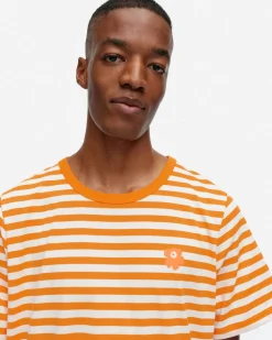 Paidat Ja Tunikat^Marimekko Kioski Tasaraita Men Shortsleeve T-Paita