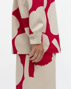 Takit Ja Jakut^Marimekko Kulmat Unikko Puuvillapellavapaitatakki