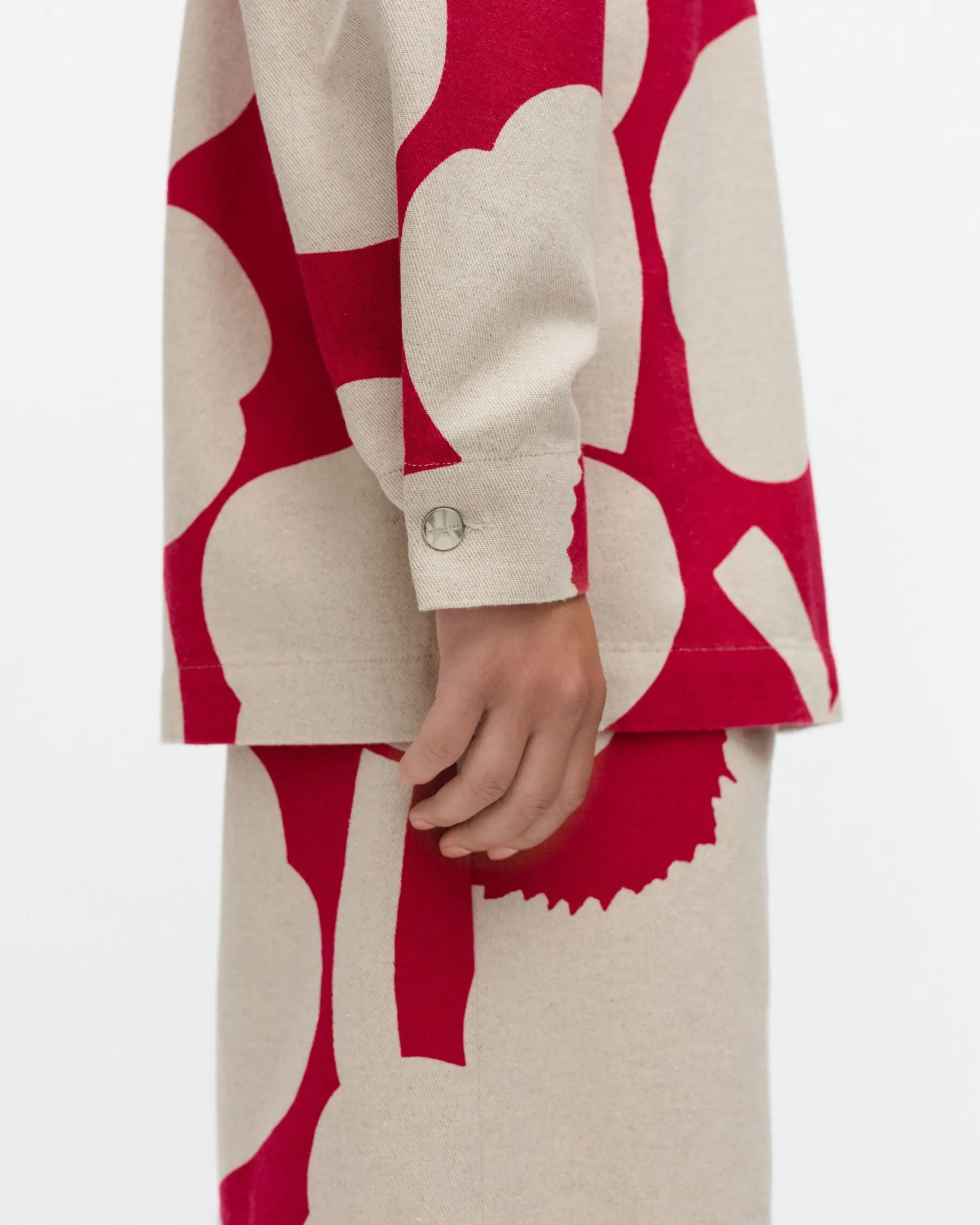Takit Ja Jakut^Marimekko Kulmat Unikko Puuvillapellavapaitatakki