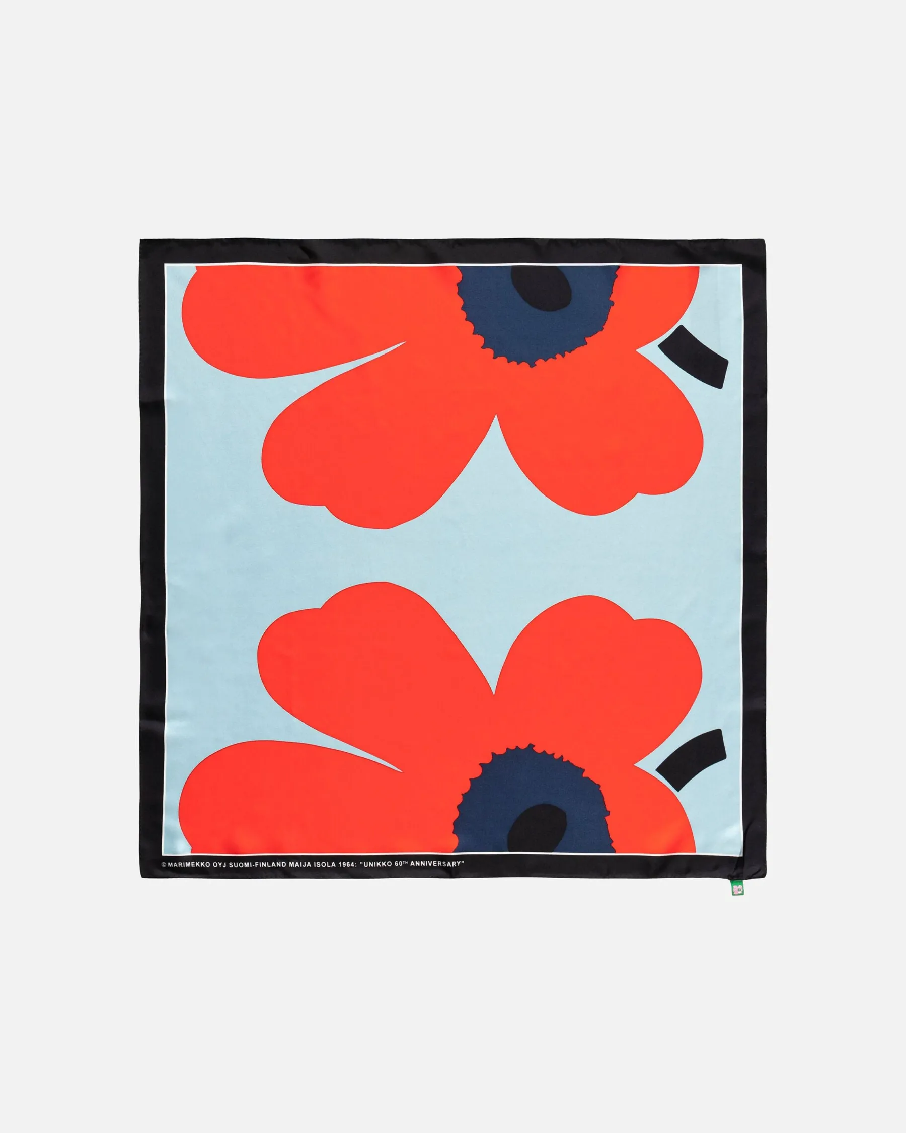 Huivit^Marimekko Lauhtua Heijastus Unikko Silkkihuivi