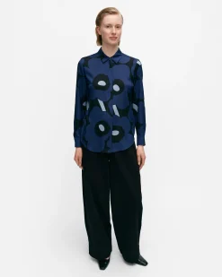 Paidat Ja Tunikat^Marimekko Maija Unikko Silkkipaita