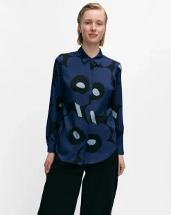 Paidat Ja Tunikat^Marimekko Maija Unikko Silkkipaita