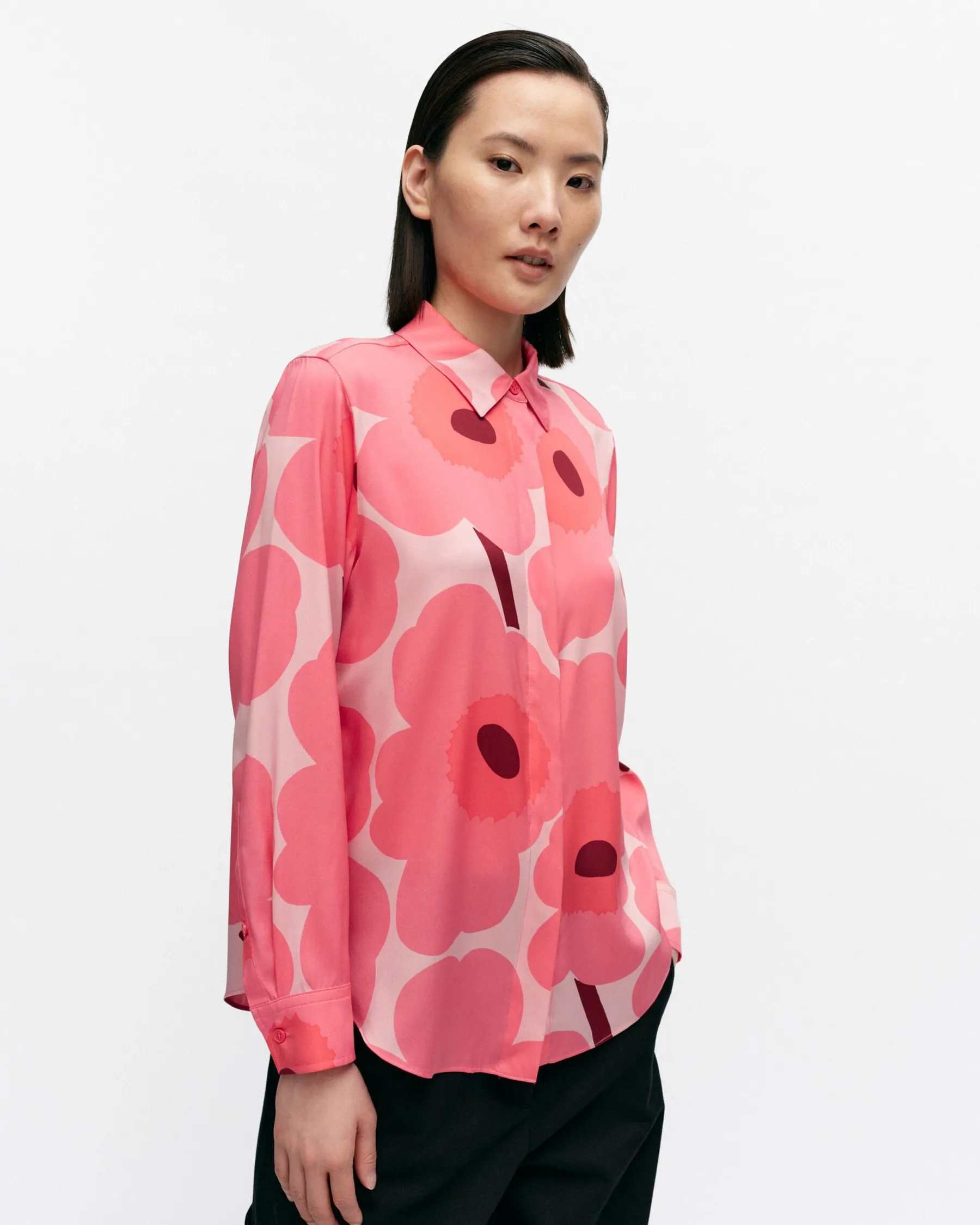 Paidat Ja Tunikat^Marimekko Maija Unikko Silkkipaita