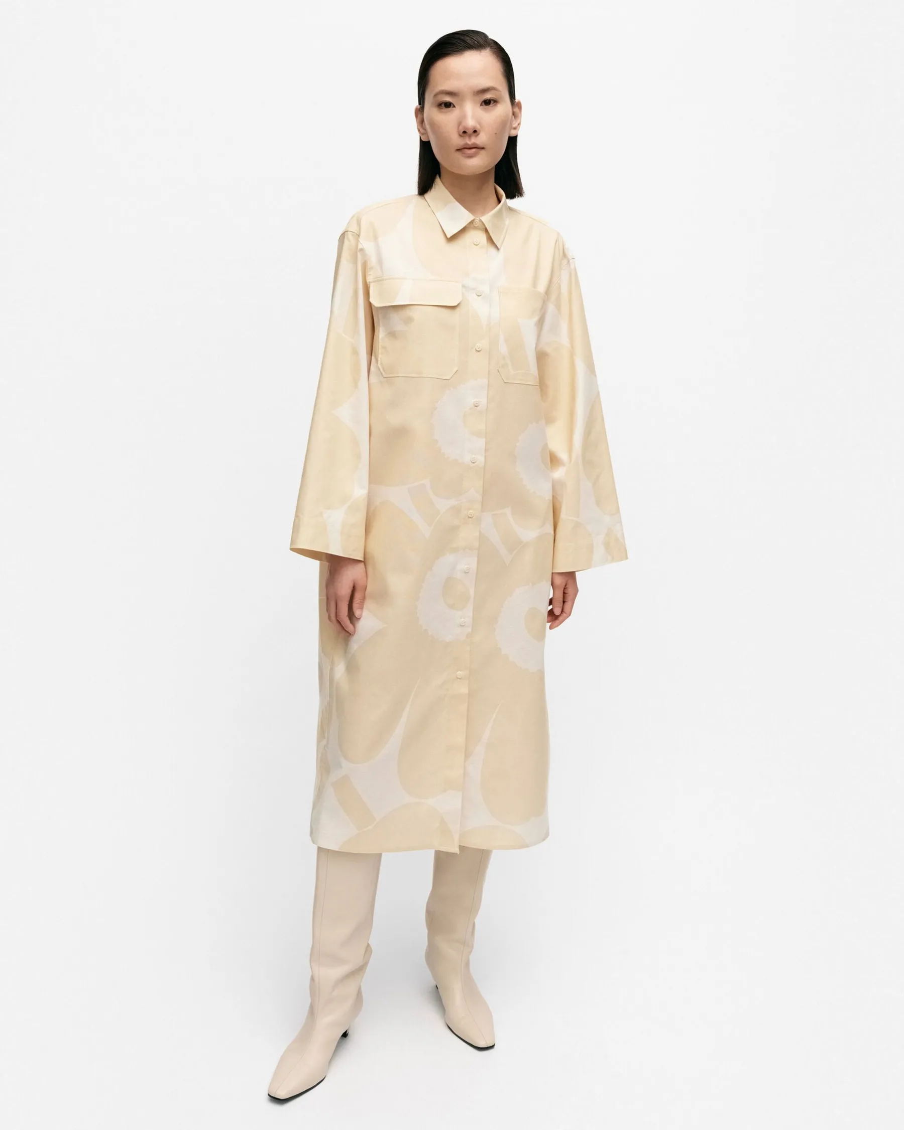Mekot^Marimekko Monokromi Unikko Puuvillamekko