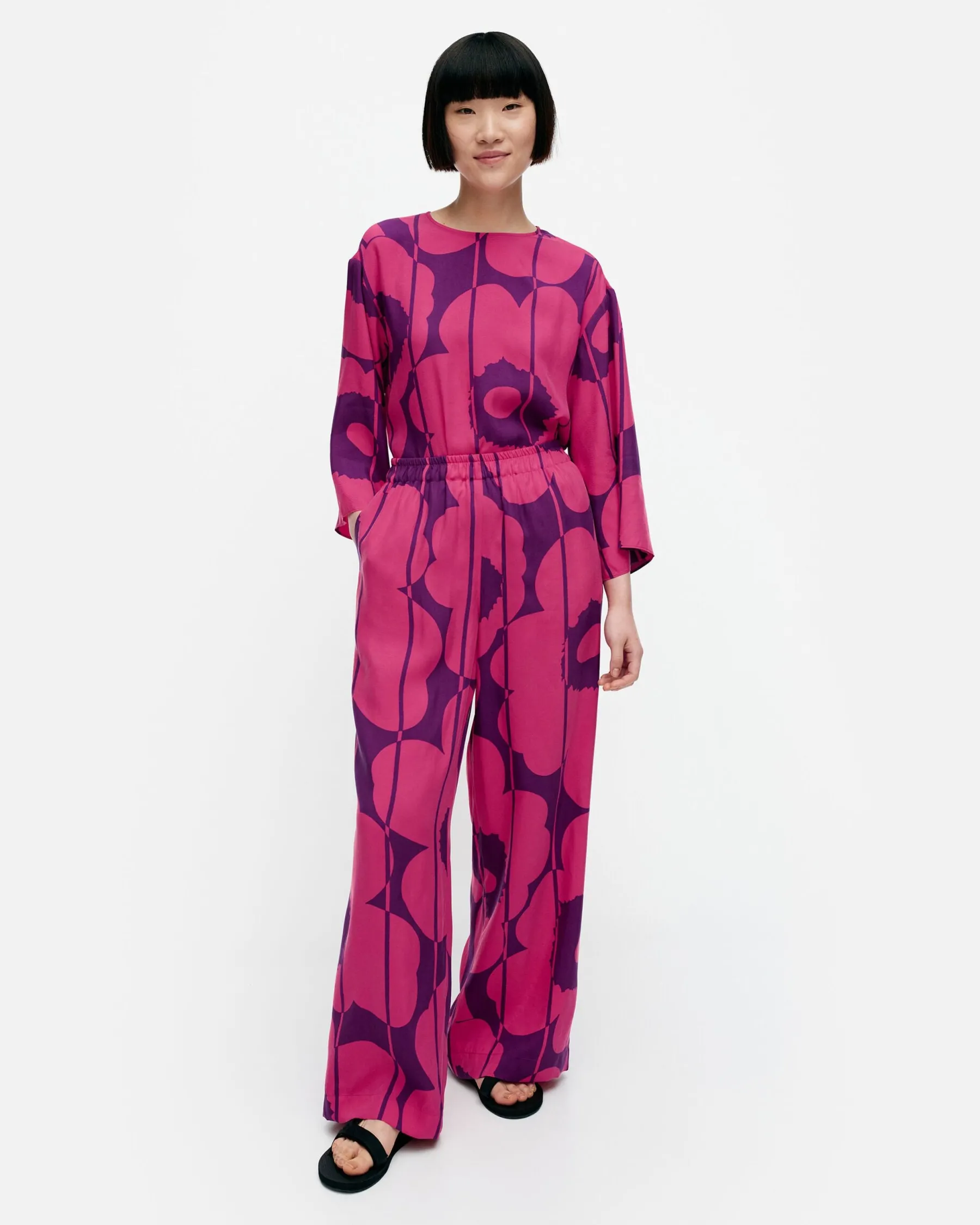 Housut^Marimekko Oanet Vesi Unikko Housut
