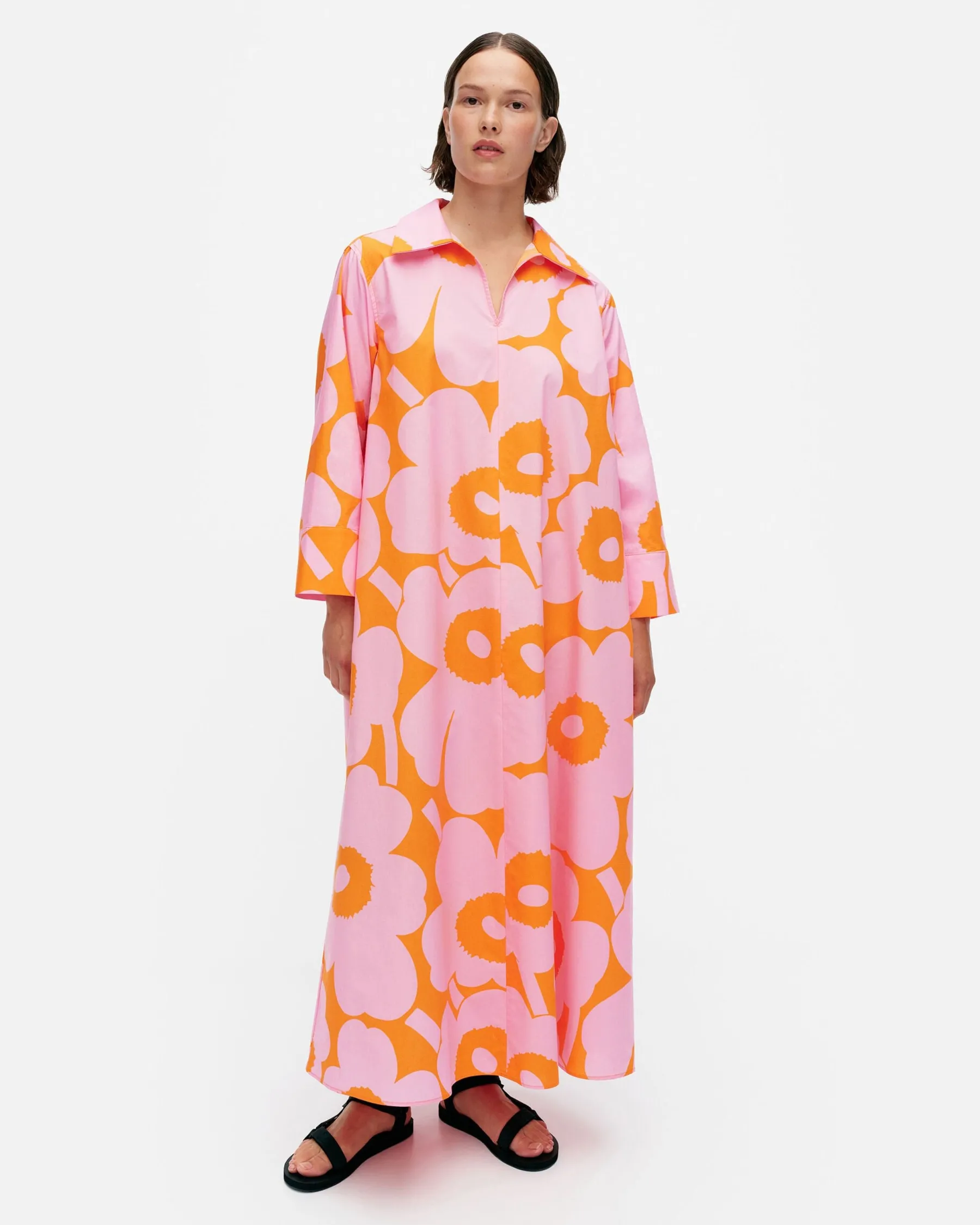 Mekot^Marimekko Perenna Unikko Puuvillapopliinimekko
