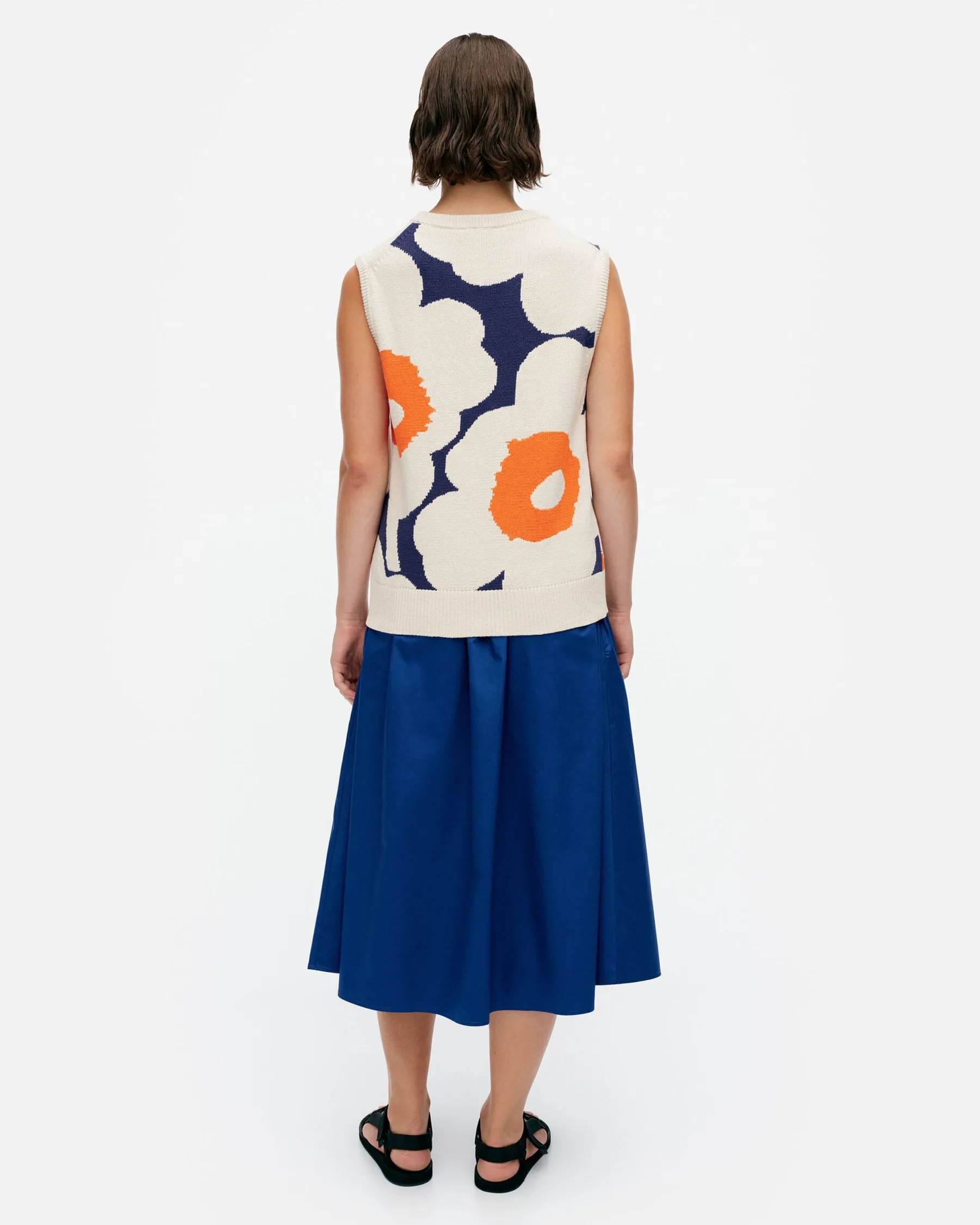 Neuleet^Marimekko Pioneeri Unikko Puuvillaneuleliivi