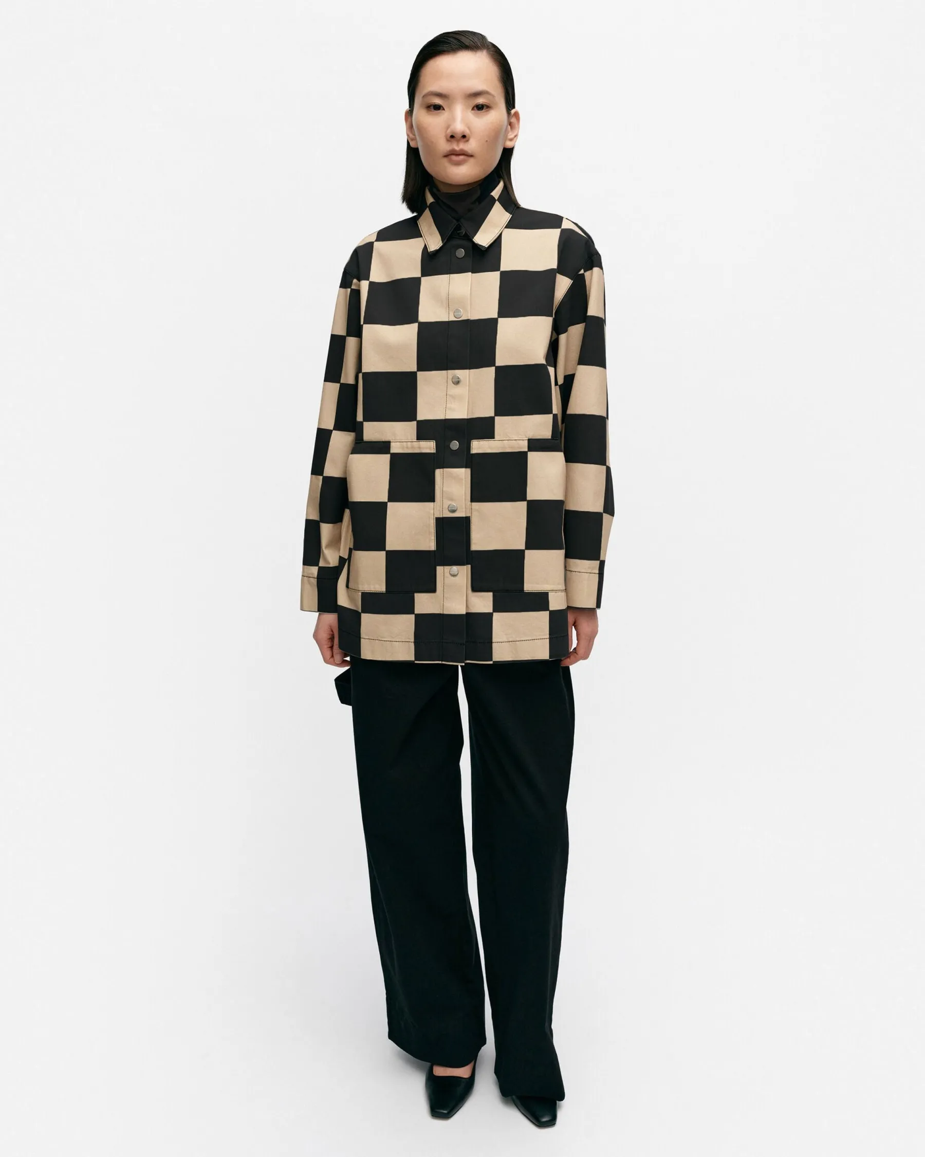 Paidat Ja Tunikat^Marimekko Potenssi Kukko Ja Kana Puuvillapaitatakki