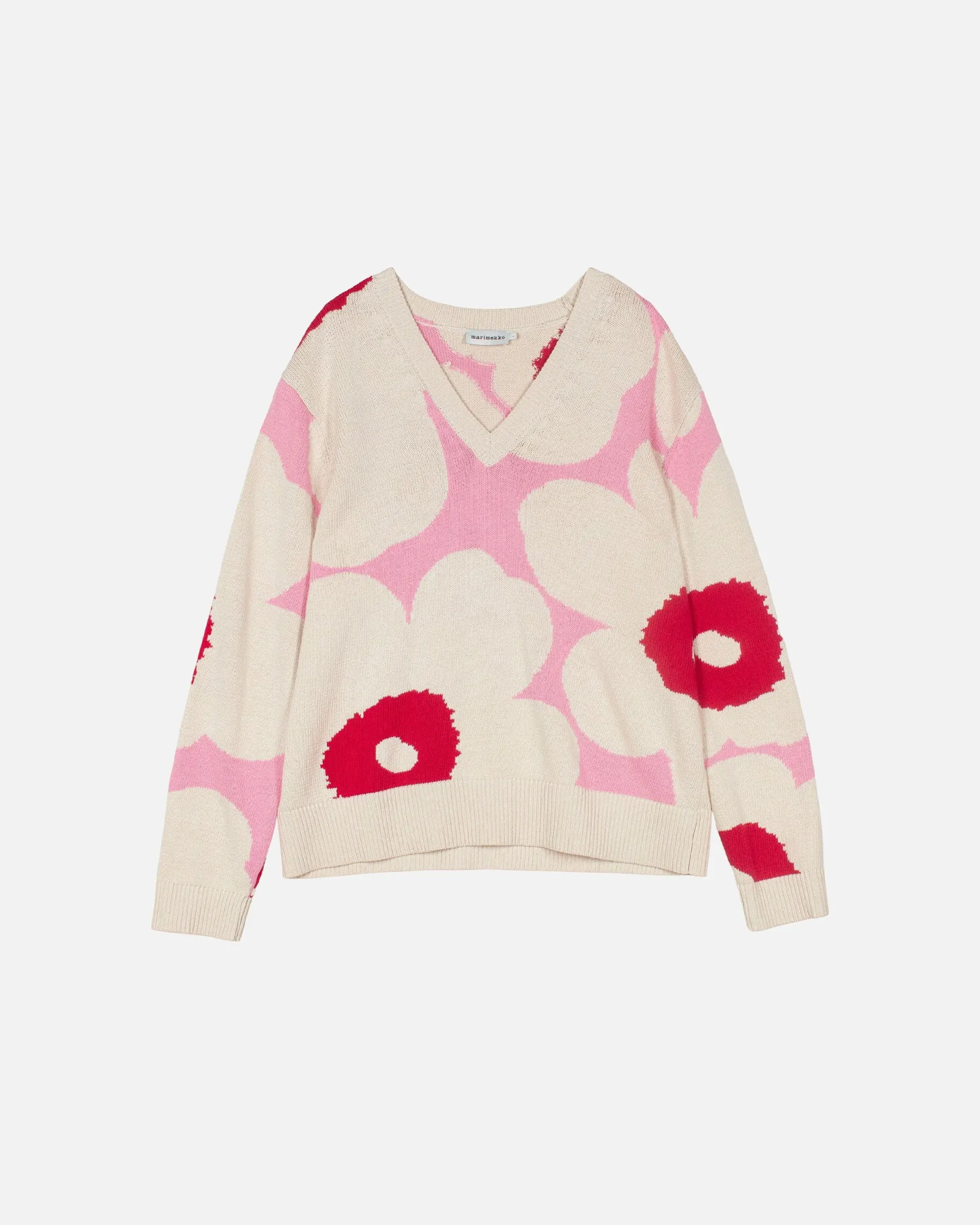 Neuleet^Marimekko Pu00E4Ivu00E4 Unikko Puuvillaneulepusero
