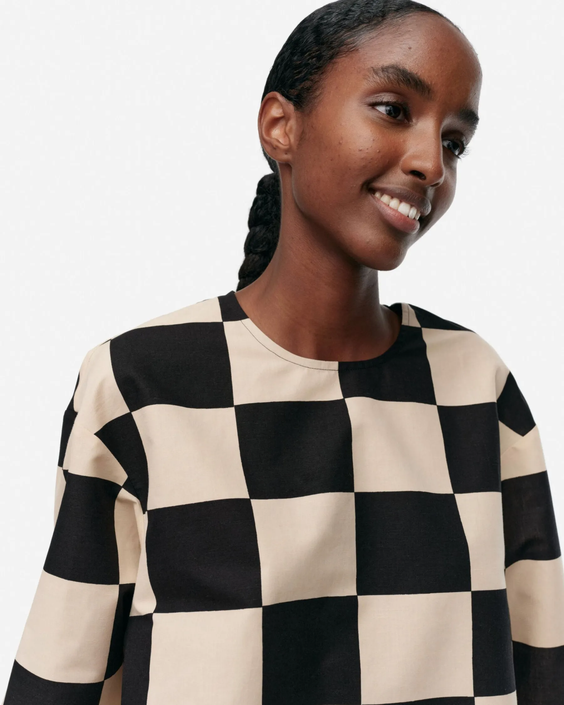 Paidat Ja Tunikat^Marimekko Reuna Kukko Ja Kana Puuvillapellavatunika
