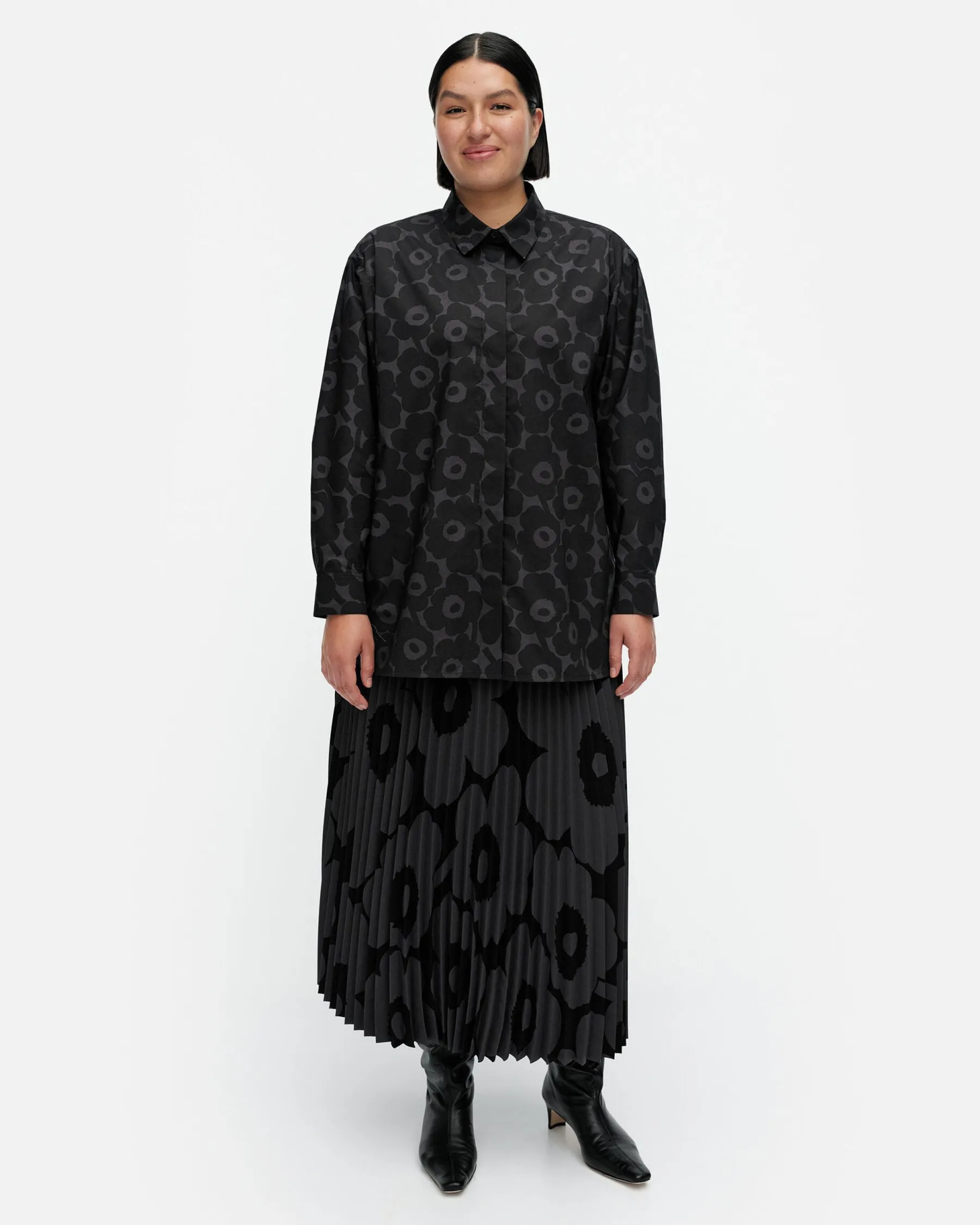 Paidat Ja Tunikat^Marimekko Ruoste Mini Unikko Puuvillapopliinipaita