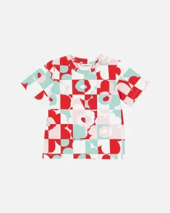 Lastenvaatteet^Marimekko Soida Ruutu Unikko I T-Paita