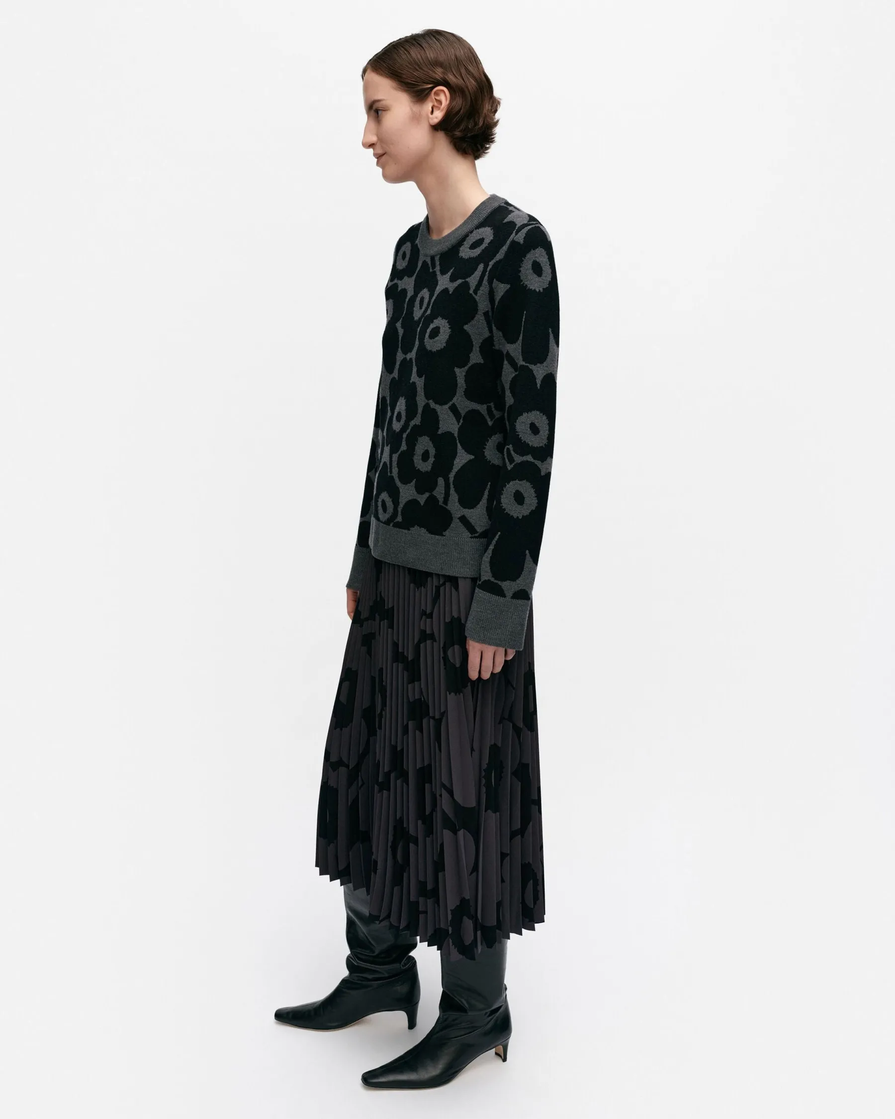 Neuleet^Marimekko Tahti Unikko Villaneulepusero