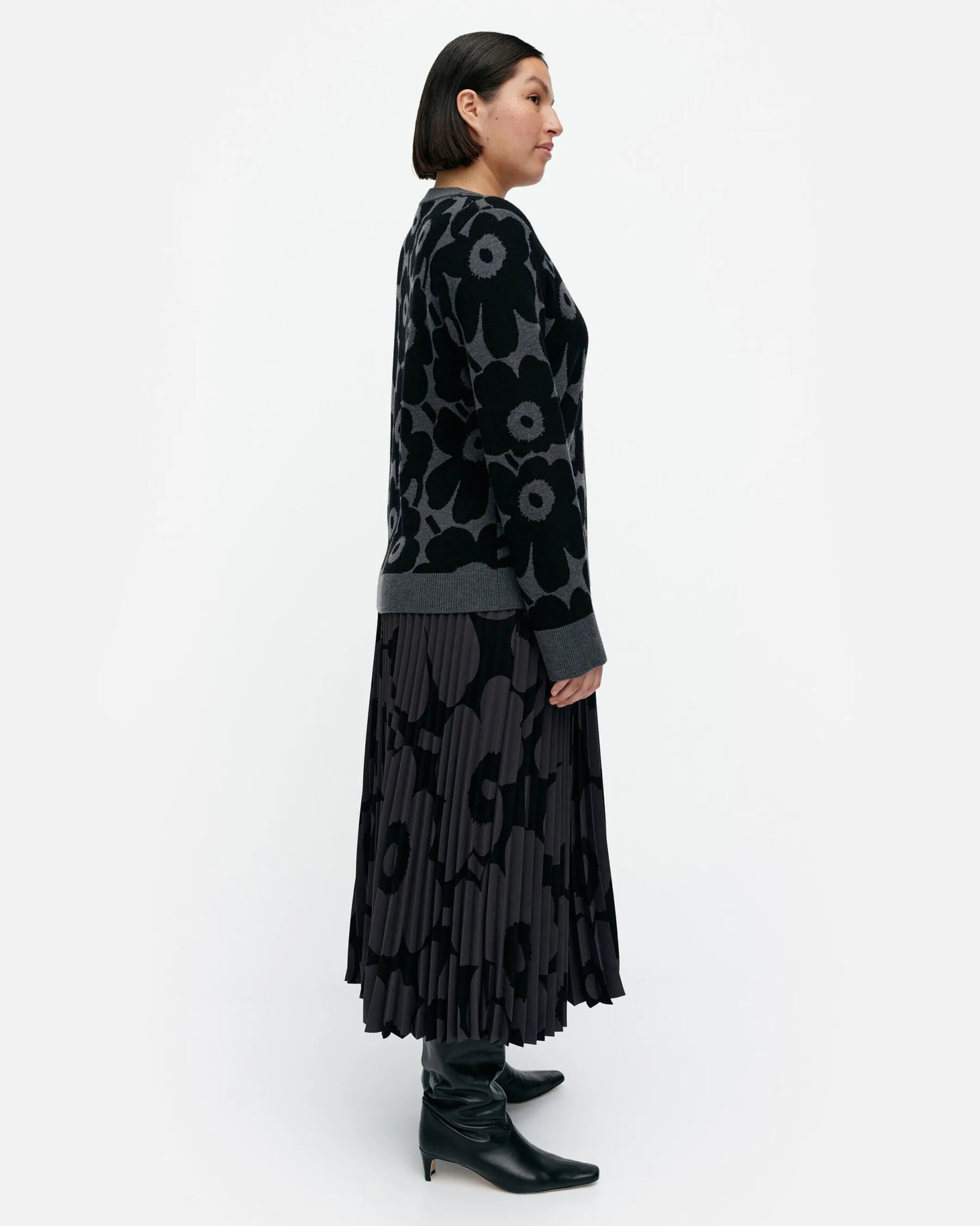Neuleet^Marimekko Tahti Unikko Villaneulepusero
