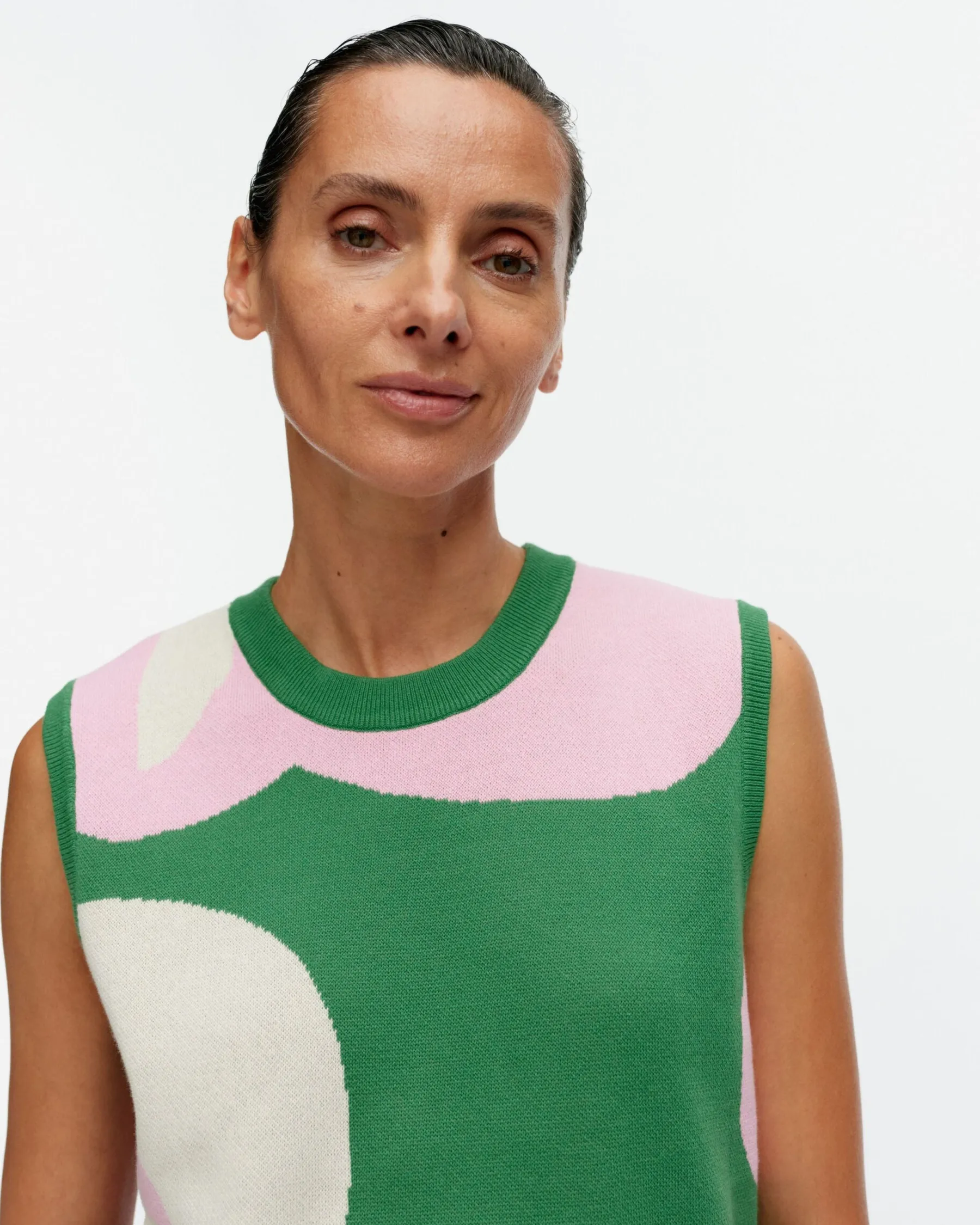 Neuleet^Marimekko Vesikko Poiminto Puuvillaneuleliivi