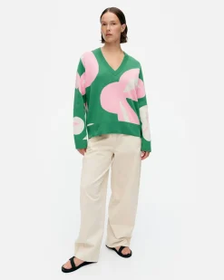 Paidat Ja Tunikat^Marimekko Viuhko Poiminto Puuvillaneulepusero