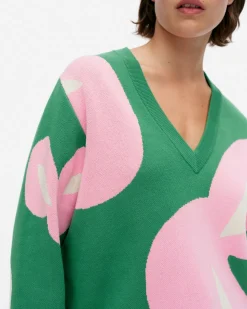 Paidat Ja Tunikat^Marimekko Viuhko Poiminto Puuvillaneulepusero